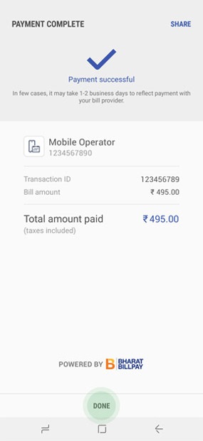 Learn how to pay bill using Samsung Pay mini