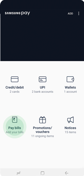 Learn how to pay bill using Samsung Pay