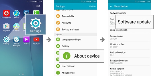 You can check the latest version of software  Settings > About Device > Software Updates