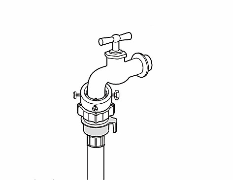 clean a mesh filter of water supply hose