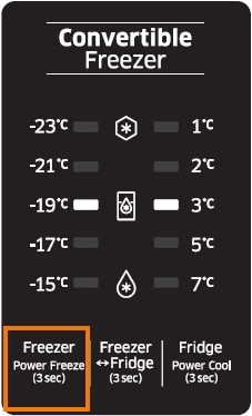 Samsung Fridge Display Icons