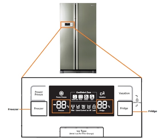 Setting the Temperature in Samsung Frost Free Refrigerator