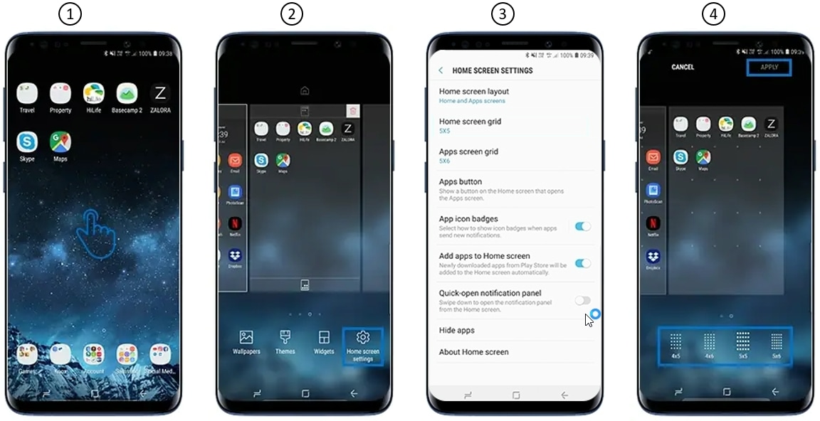 how to get an app to show on home screen