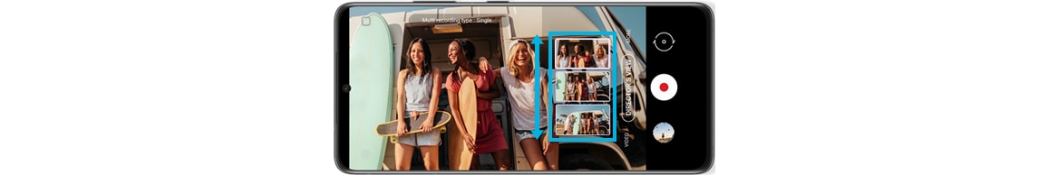 Live Thumbnails pada fitur Director's View di Samsung Galaxy S21 Ultra 5G