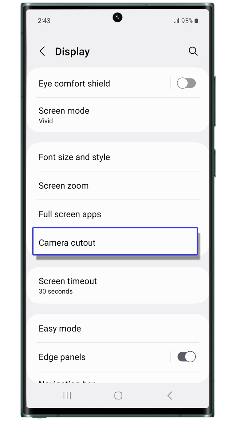 How to use camera cutout in Galaxy Smartphones Samsung India