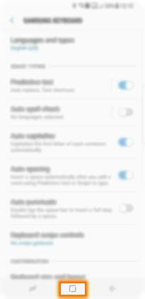 samsung galaxy s7 keyboard predictive text log