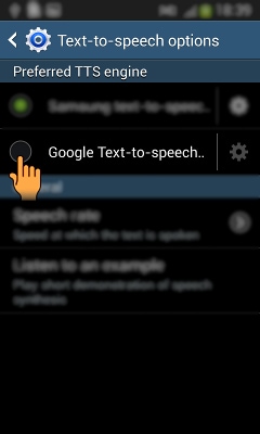 turn off text to speech samsung