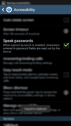 speak password
