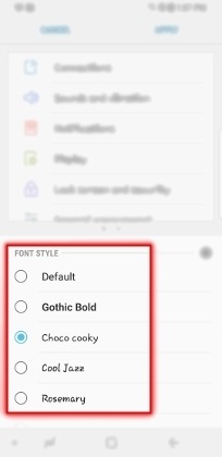 how to make text smaller on samsung