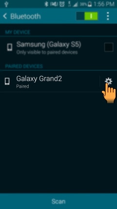 How to unpair Bluetooth Pairing in Samsung Galaxy S5(SM-G900H)?