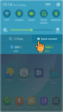 samsung quick connect icon