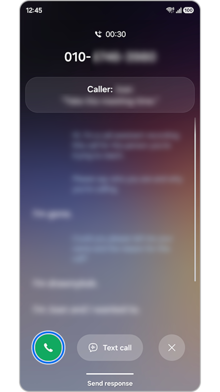call icon highlighted