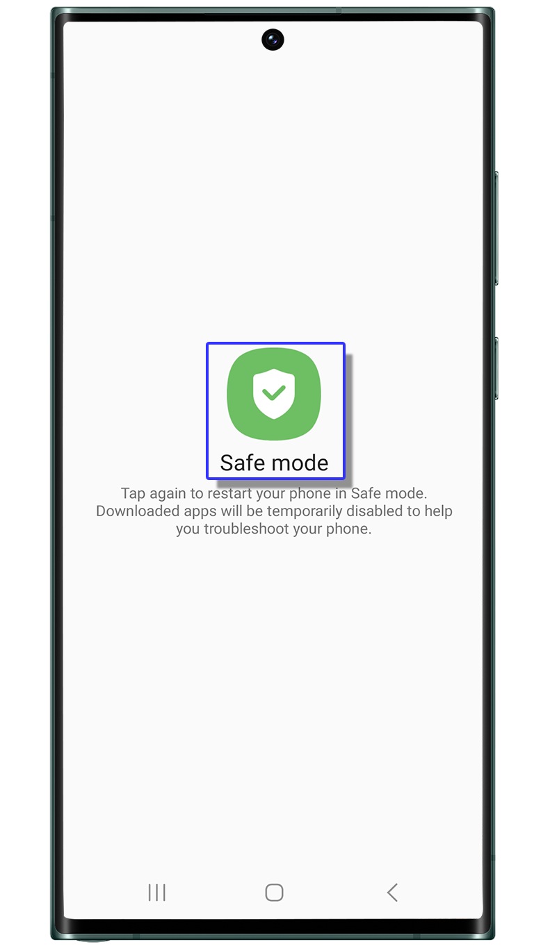 how to open safe mode on samsung