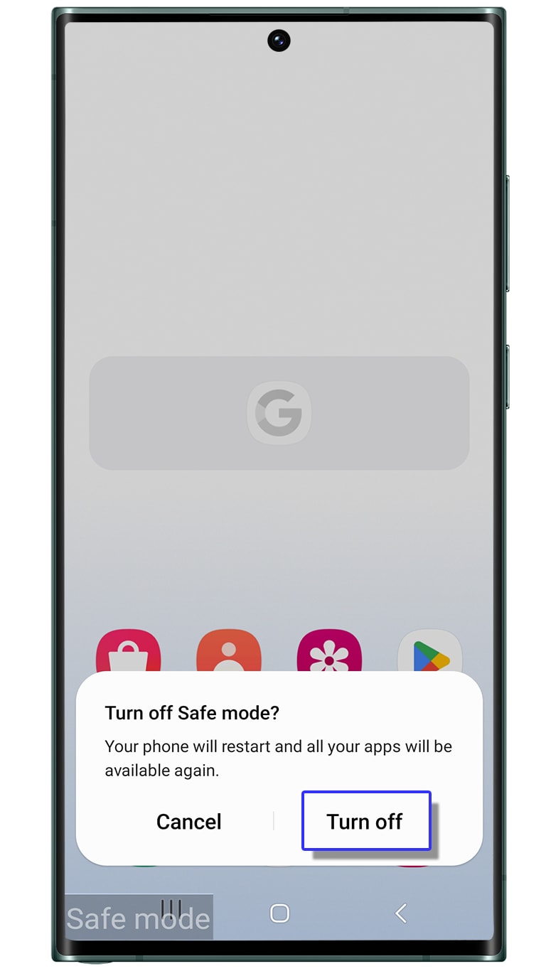 how to open safe mode in samsung mobile