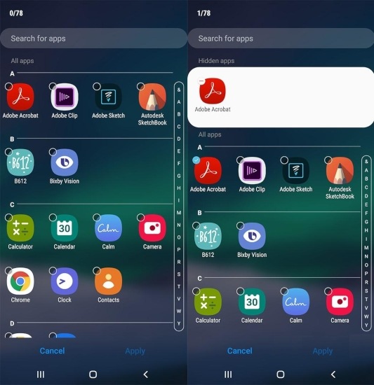 ui of samsung