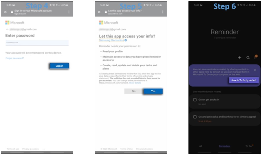 Syncing my Reminders with Microsoft on my Samsung Phone Samsung India
