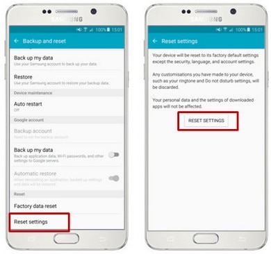 What is Reset settings in Samsung Galaxy Note5(SM-N920G)? | Samsung India