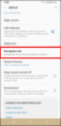 Navigation bar