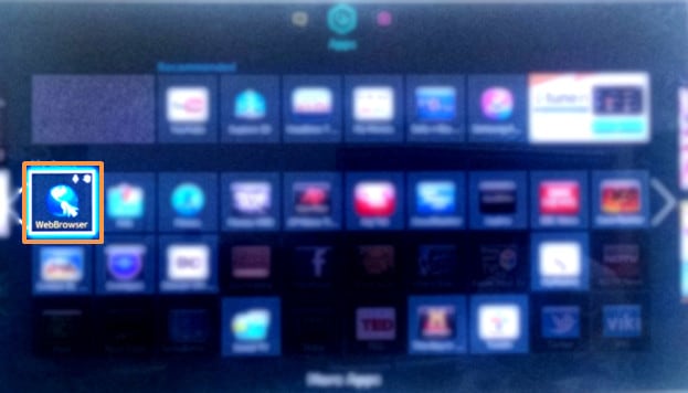 What is the Samsung Smart TV web browser?