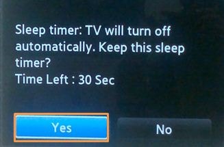 samsung qled tv sleep timer