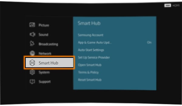 Smart TV, Apps with Smart Hub