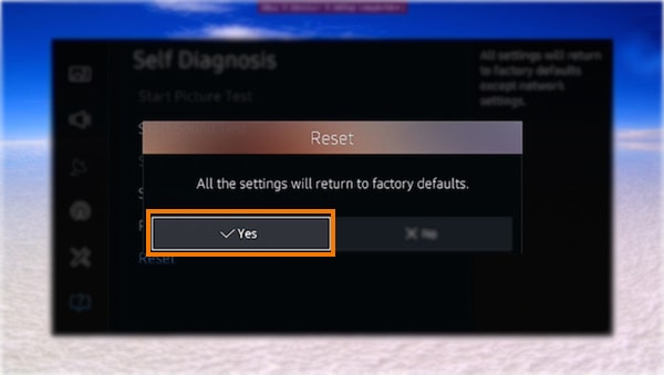 Factory reset Tesla TV 