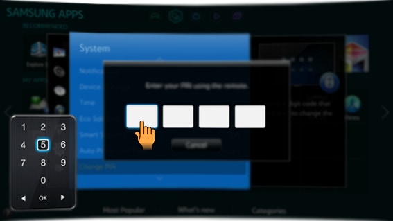 samsung settings passwords