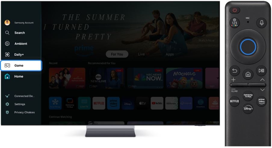 How to use the Game Panel in Samsung Smart TV? | Samsung India