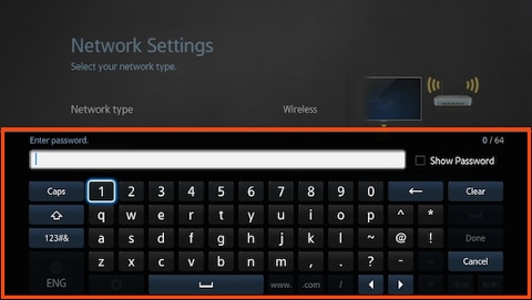 What are functions available while using QWERTY keypad Samsung H series TV? | Samsung India