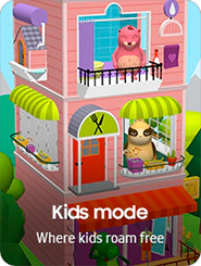 A cartoon animation is shown on the screen to show off Samsung’s Kids Mode.