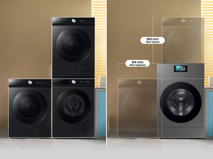 Lavatrice E Asciugatrice In Colonna Samsung