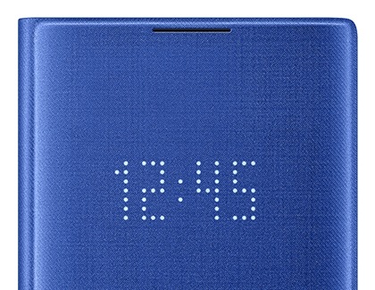 Custodia Note10 con LED che visualizza l’ora