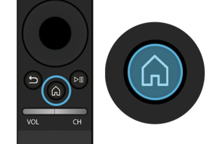 Pulsante home del telecomando Samsung