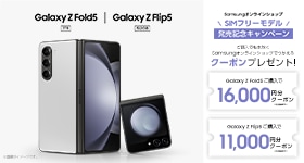 SIMフリーモデル Galaxy Z Flip5 | Z Fold5 発売記念キャンペーン（11