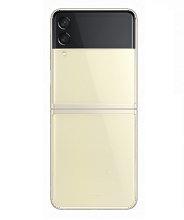 背面カット　開いた状態 クリーム Galaxy Z Flip3 5G