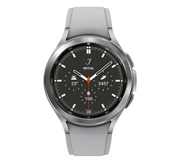 前面カットシルバー「Galaxy Watch4　Classic」　46mm