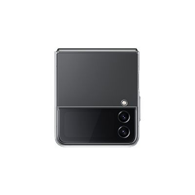 Galaxy Z Flip4(ギャラクシーZフリップ4) Clear Slim Coverの前面カット