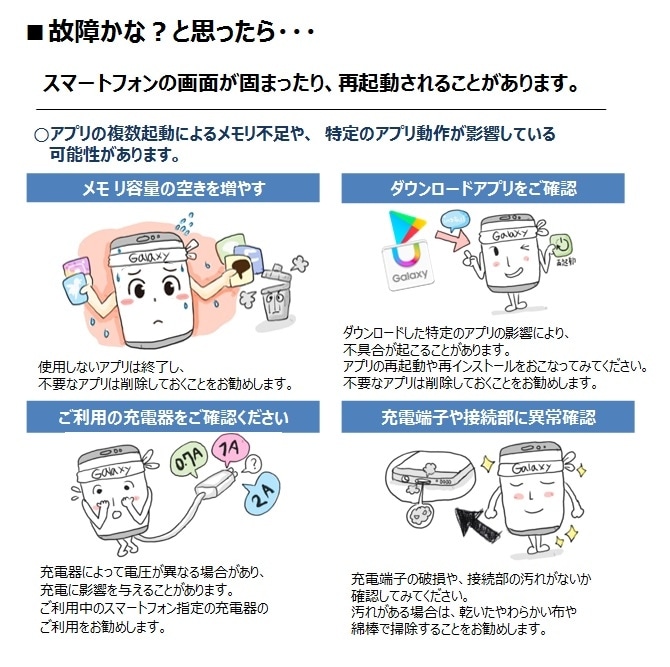 故障かなと思ったら Samsung 日本