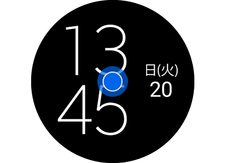 セール ギャラクシーs10ホーム画面に時計表示