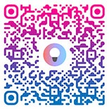A QR code that leads to SmartThings app download page on Google Play or App Store.