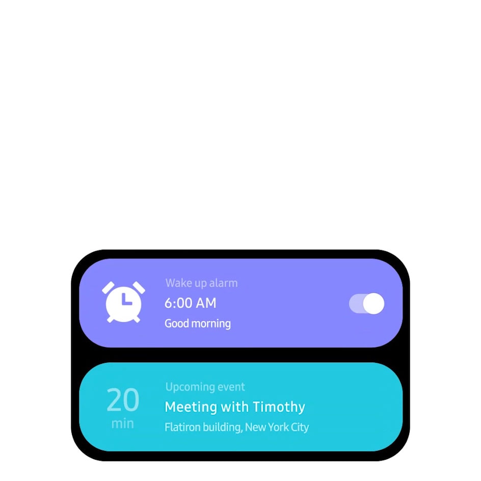 One UI: On-screen interactions