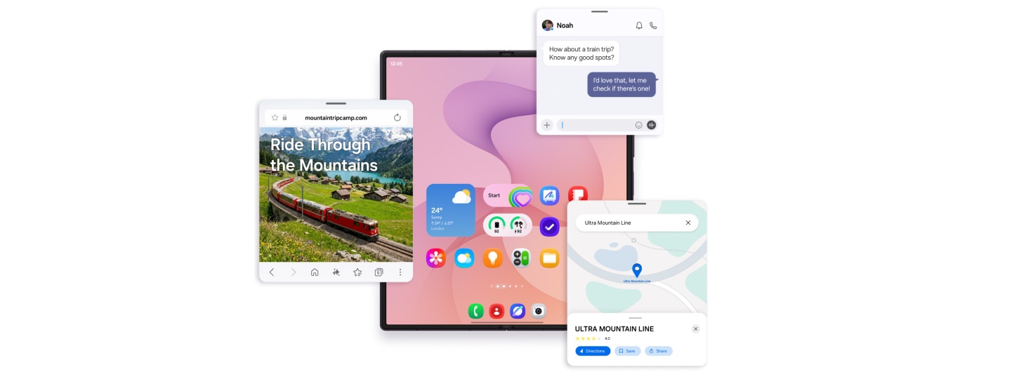 Samsung Galaxy Z Fold8 Ultra — Многозадачность в One UI 9