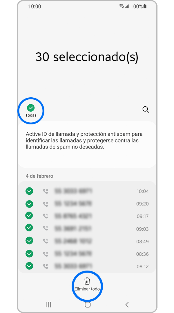 Borrar historial de llamadas de tu teléfono Samsung Samsung Latinoamérica