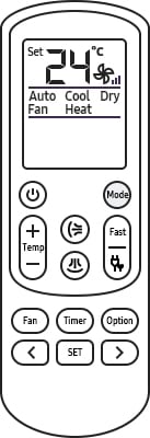 How I use the remote control of my air conditioner? Samsung Caribbean