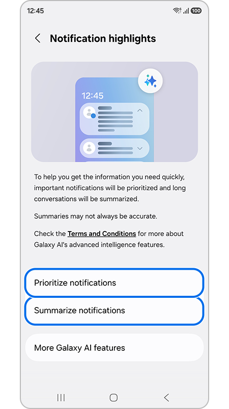 How to use Notification highlights on the Samsung Galaxy S26 series ...