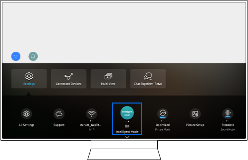 Eye Comfort mode quick setting step 2