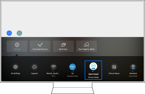 Eye Comfort mode quick setting step 4