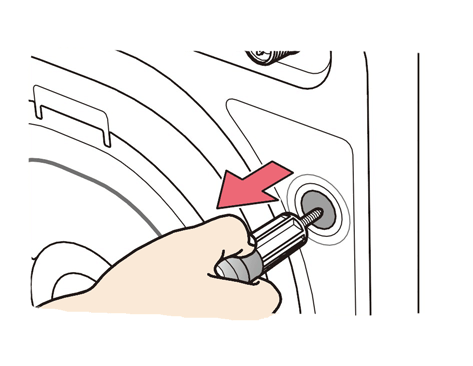 When spinning in the washing machine, it makes hitting sounds. What is the cause of this?