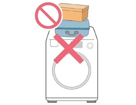 When spinning in the washing machine, it makes hitting sounds. What is the cause of this?