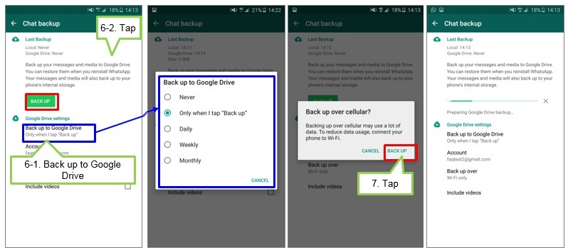 Whatsapp backup 6 - 7